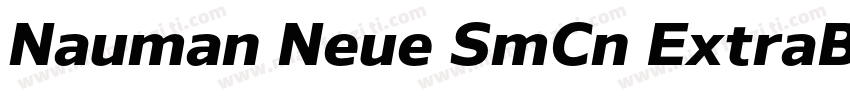Nauman Neue SmCn ExtraBold字体转换
